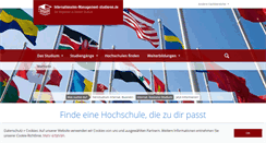 Desktop Screenshot of internationales-management-studieren.de